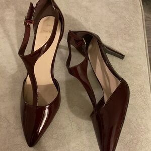 New Look Dark Red Patent Heels